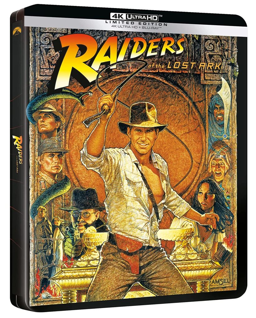 Cover Steelbook Indiana Jones e predatori dell'arca perduta.