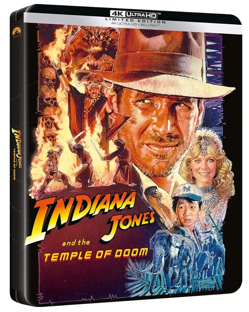Cover Steelbook Indiana Jones e il Tempio Maledetto .